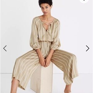 💋Madewell striped cypress jumpsuit. Size XS